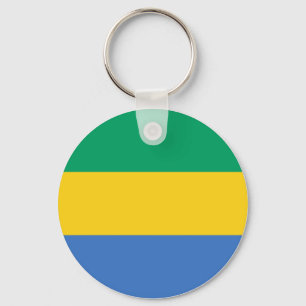 Gabon Flag Keychain