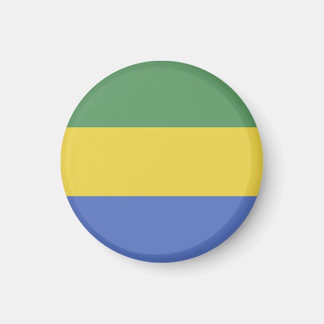 Gabon flag magnet (Front)