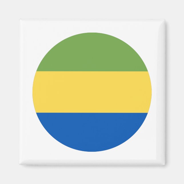 Gabon Flag Magnet (Front)