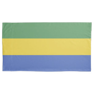 Gabon flag pillowcase