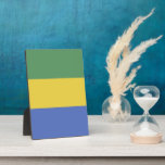 Gabon flag plaque<br><div class="desc">An ideal gift for all those who are patriotic of their country!</div>