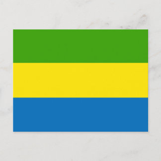 Gabon Flag Postcard