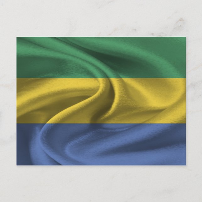 Gabon Flag Postcard (Front)