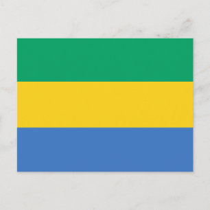 Gabon Flag Postcard