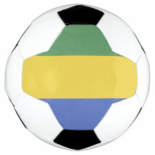 Gabon flag soccer ball