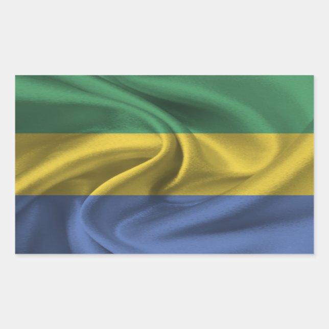 Gabon Flag Sticker (Front)