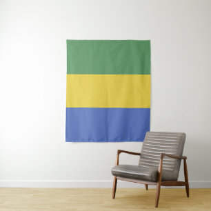 Gabon flag tapestry