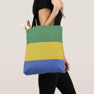 Gabon flag tote bag