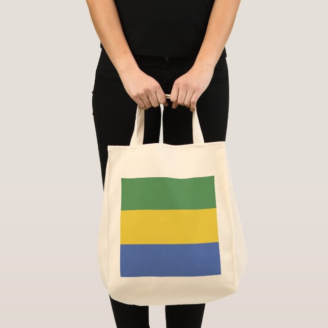 Gabon flag tote bag (Front (Product))