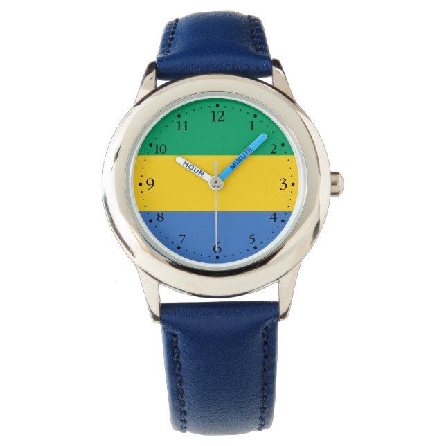 Gabon Flag Watch (Front)