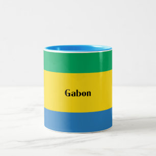 Gabon, Gabonese Republic Two-Tone Coffee Mug