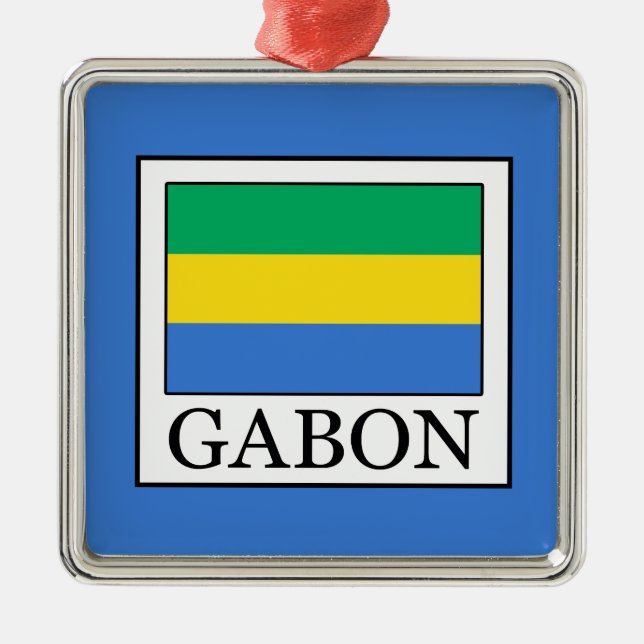 Gabon Metal Ornament (Front)