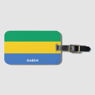 Gabon National Flag Patriotic Luggage Tag