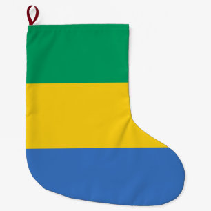 Gabonese Flag (Gabon) Large Christmas Stocking