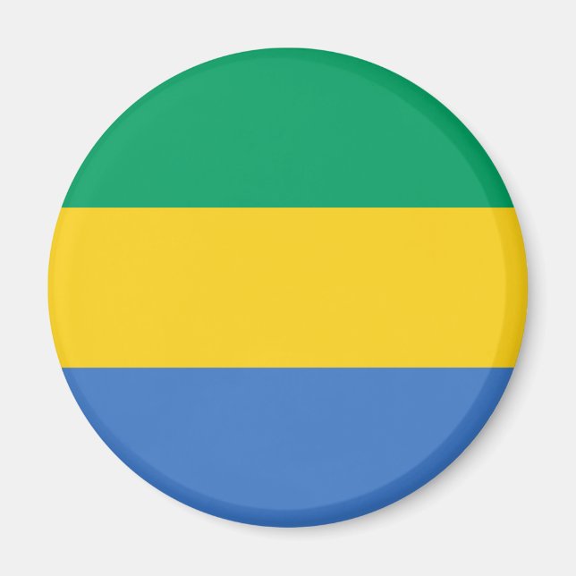 Gabonese Flag (Gabon) Magnet (Front)
