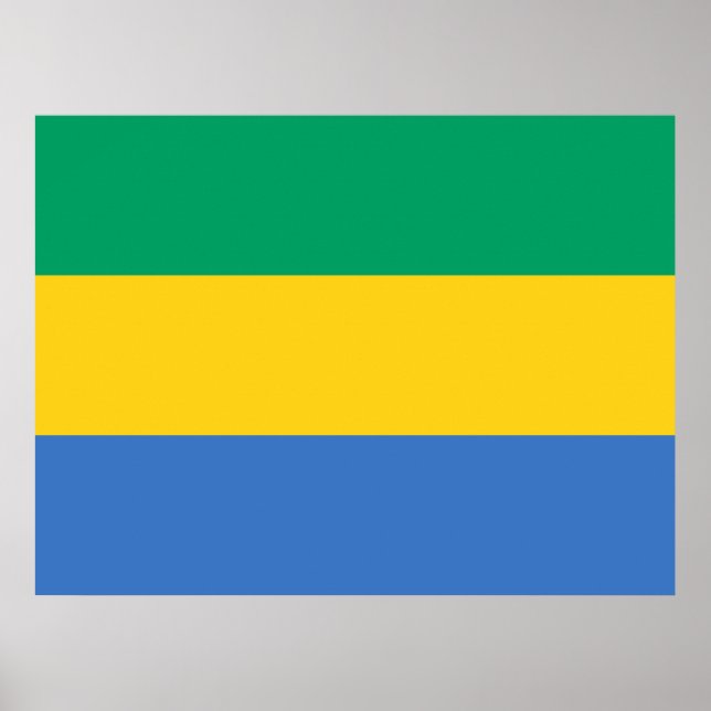 Gabonese Flag (Gabon) Poster (Front)