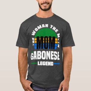 Gabonese Gabon Gabonese Flag Mothers Day T-Shirt