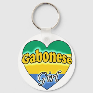 Gabonese Girl Keychain