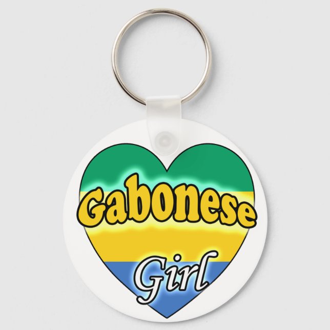 Gabonese Girl Keychain (Front)