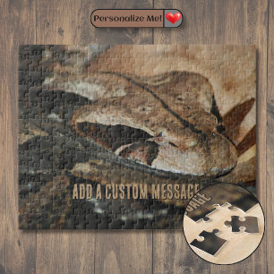 Gaboon Viper Closeup Jigsaw Puzzle