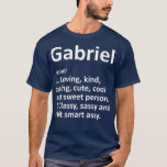 GABRIEL Definition Personalized Name Funny Gift T-Shirt<br><div class="desc">GABRIEL Definition Personalized Name Funny Gift . Check out our birthday t shirt selection for the very best in unique or custom,  handmade pieces from our shops.</div>