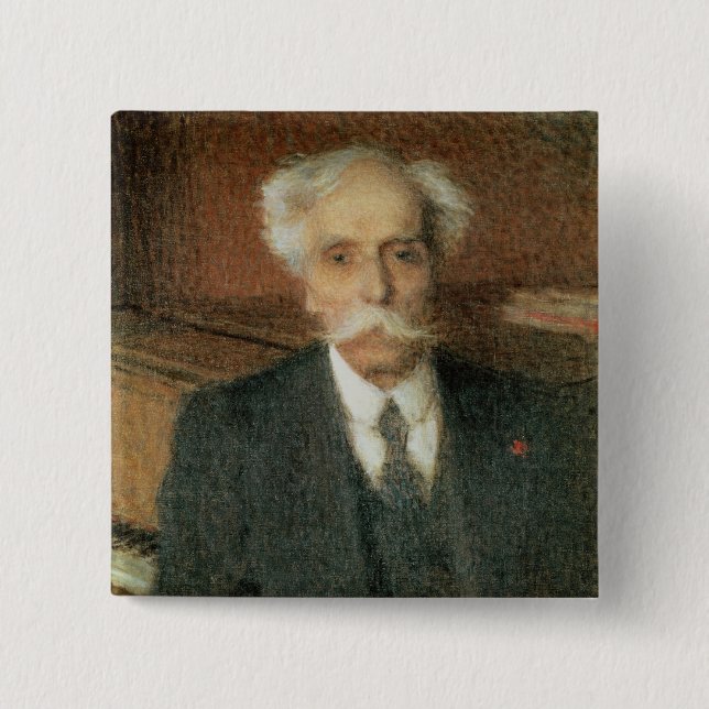 Gabriel Faure 2 Inch Square Button (Front)