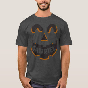Gabriel Jack O Lantern Pumpkin Kids Custom Hallowe T-Shirt