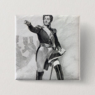 Gabriel Jean Joseph Molitor 2 Inch Square Button