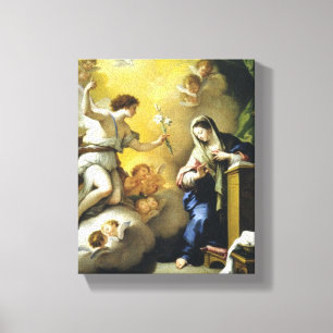 Gabriel Predicts Jesus' Birth Canvas Print