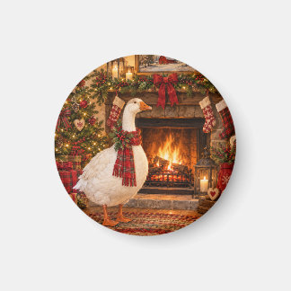 Gabriel the Christmas Goose Magnet