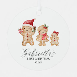 Gabriella Personalized Baby's First Christmas Metal Ornament