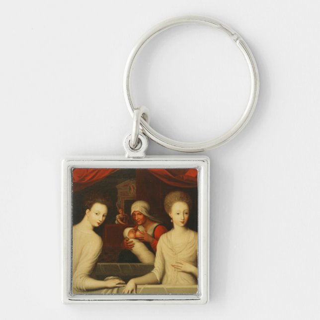 Gabrielle d'Estrees  and her sister Keychain (Front)