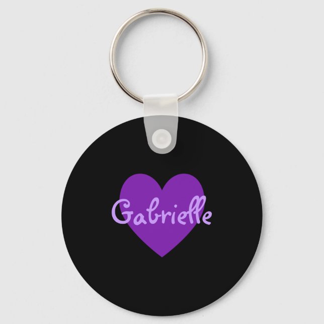 Gabrielle in Purple Keychain (Front)