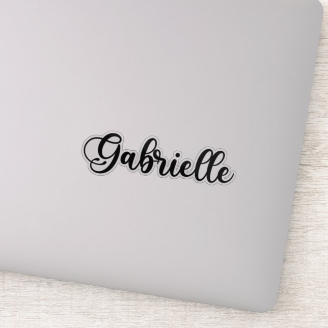 Gabrielle Name - Handwritten Calligraphy (Detail)