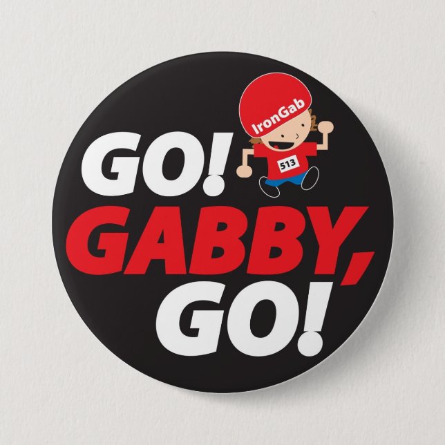 Gabrielle's IronMan pin (Front)