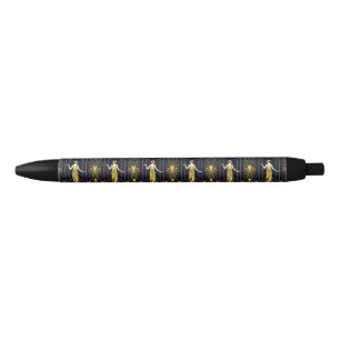 Gabsy gold and black decorative pattern ink pen