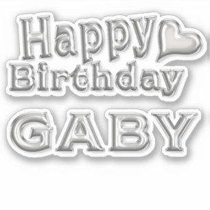 Gaby Happy Birthday Autocollants