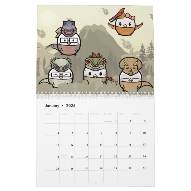 Gacha Chicken_ Calendar (Jan 2026)