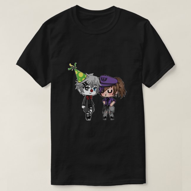 Gacha Life Afton Family -Funny Gacha Life Teen Gif T-Shirt (Design Front)