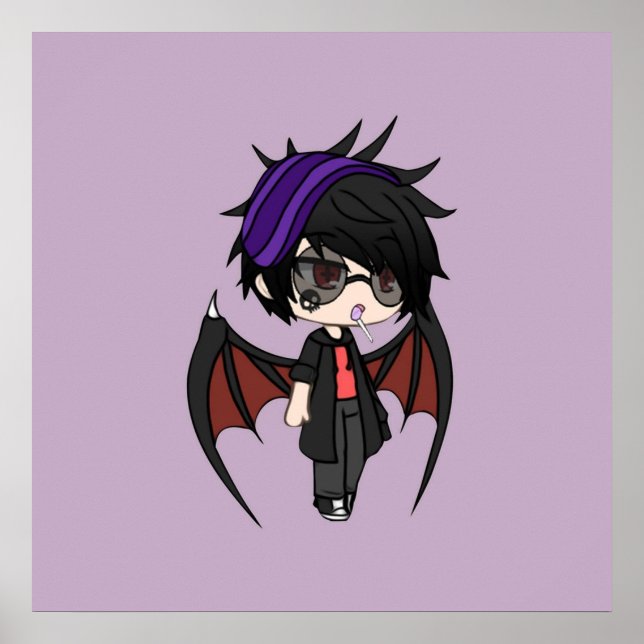 Gacha Life Series  Karl Chibi Vampire Boy Poster (Front)