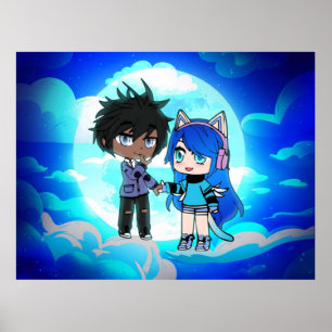Gacha sky scene poster