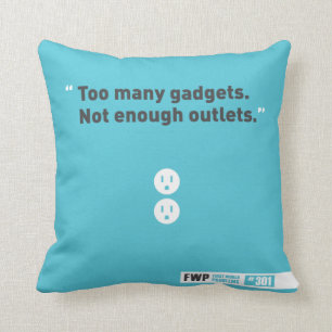Gadgets Throw Pillow