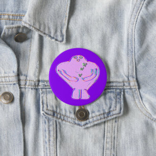 Gadol the Golem 3 Inch Round Button