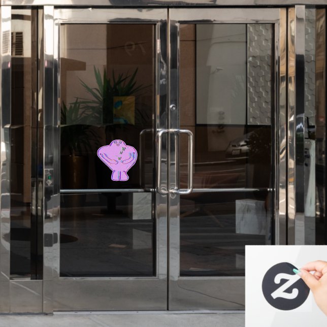 Gadol the Golem Window Cling (Office Door)