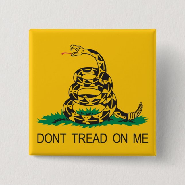 gadsden 2 inch square button (Front)