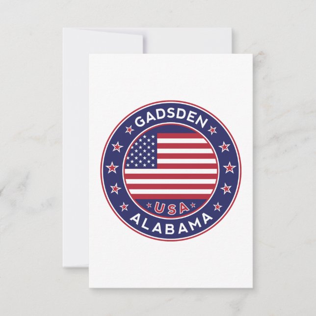 Gadsden, Alabama Card (Front)
