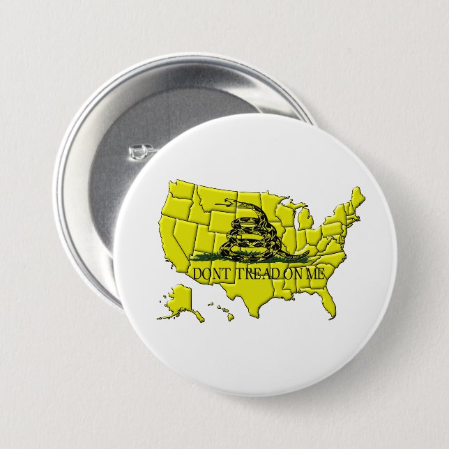 Gadsden America Button (Front & Back)