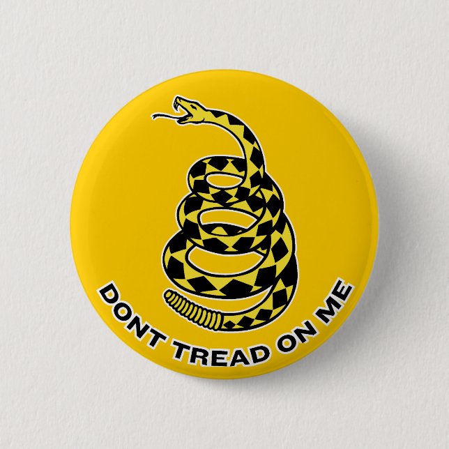 Gadsden "Don't Tread ON Me" Button (Front)