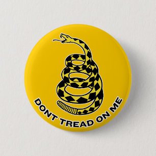 Gadsden "Don't Tread ON Me" Button