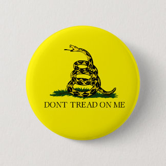Gadsden Flag Don't Tread On Me 2 Inch Round Button